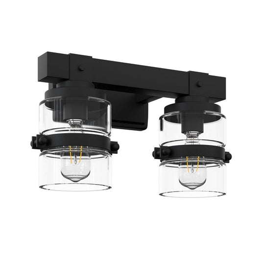 ExBrite 14" 2 - Light Vanity Light, Matte Black